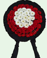 Beyaz Kırmızı Karanfilli Çelek Beyaz Kırmızı Karanfilli Çelek